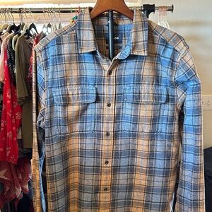 🏔️ prAna Plaid Button-Up Shirt | Men’s Medium